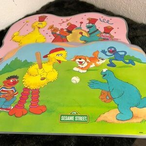 Lot-4 Vintage 1980s Sesame Street Muppets Playtime Activity Placemats ￼Childrens